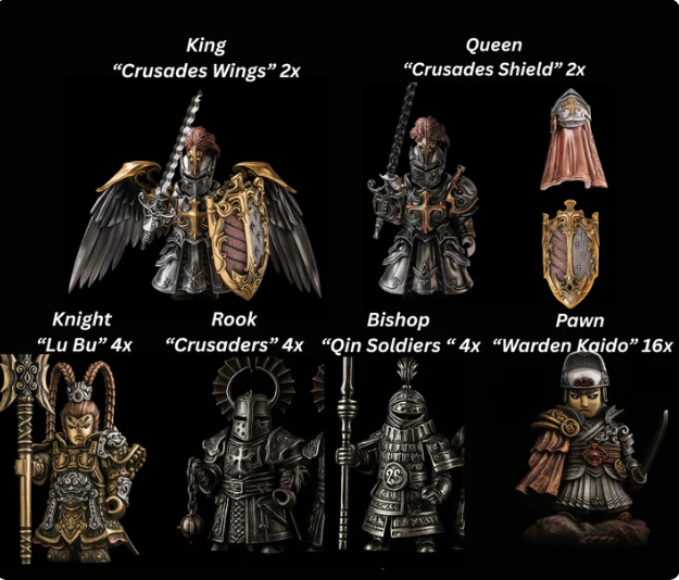 Figurealms "Battle Of Army's" Chess Piece Set